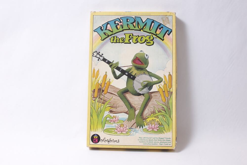 Kermit the Frog Play Set 1980 Colorforms Muppets Sticking Pieces ~ 260214-WH 980